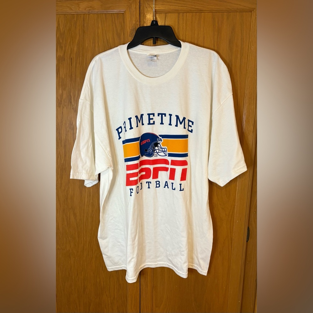 Vintage Primetime ESPN Football Logo T Shirt Men’s 2XL Y2K
